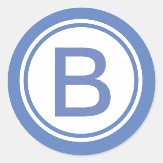 Vordefinierter Mit Monogramm Aufkleber