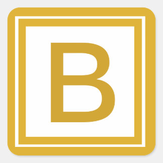 Vordefinierter Mit Monogramm Aufkleber