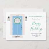 Vorder-Tür-Bewegung Ankündigung blau (Vorderseite)