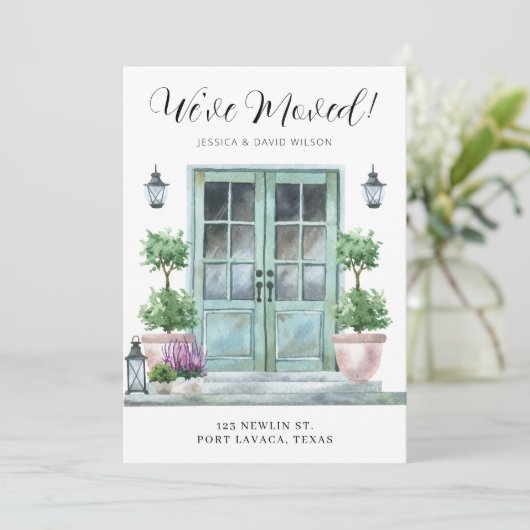 Vorder-Tür Blumenchic Moderne Ankündigung (Stehend Vorderseite)