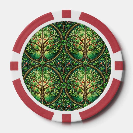 Vorder- und Rückansicht eines Pokerchips (Vorderseite)