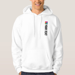 Vorder- und Rückseite Druckvorlagen Moderne Elegan Hoodie