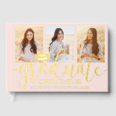 Vorder- und Rückseite Fotos Abschluss Rosa Stiefel Gästebuch (Vorderseite)