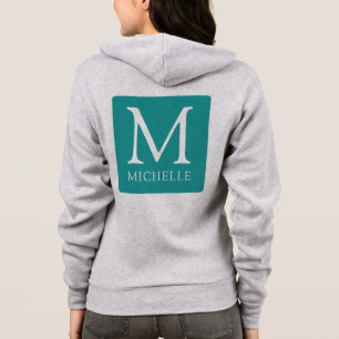 Vorder- und Rückseite für benutzerdefinierte Monog Hoodie