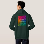Vorder- und Rückseite Hinzufügen von Vorlagen für  Hoodie (Schwarz voll)