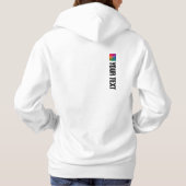 Vorder- und Rückseite - Moderne, elegante Vorlage Hoodie (Rückseite)