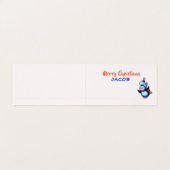 Vorder- und Rückseite Weihnachtskarten - Schneemus (Innenseite Aufgefaltet)