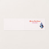 Vorder- und Rückseite Weihnachtskarten - Schneemus (Innenseite Aufgefaltet)