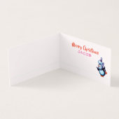 Vorder- und Rückseite Weihnachtskarten - Schneemus (Innenseite)