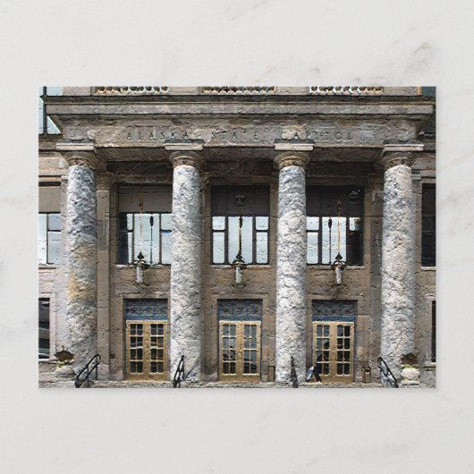 Vorderansicht der Hauptstadt des Alaska-Staat im J Postkarte (Vorderseite)