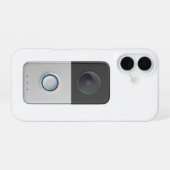 Vorderansicht der intelligenten Videokamera iPhone 16 Hülle (Rückseite (Horizontal))