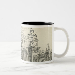 Vorderansicht des Buckingham Palace Zweifarbige Tasse