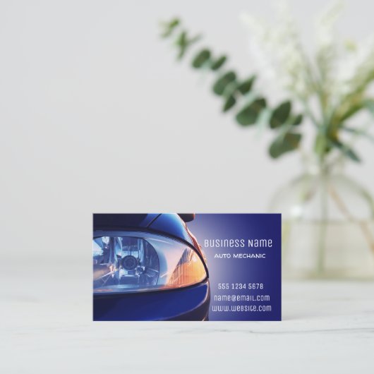 Vorderansicht des Fahrzeugs Visitenkarte (Stehend Vorderseite)