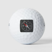 Vorderansicht des Kompasses Golfball (Vorderseite)