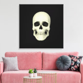 Vorderansicht des menschlichen Schädels Leinwanddruck (Insitu (Wohnzimmer))