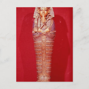 Vorderansicht eines der Canopic-Särge Postkarte