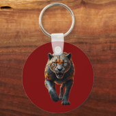 Vorderansicht eines Panters Schlüsselanhänger (Rückseite)