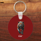 Vorderansicht eines Panters Schlüsselanhänger (Vorderseite)