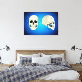 Vorderansicht und Seitenansicht des menschlichen S Leinwanddruck (Insitu (Schlafzimmer))