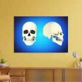 Vorderansicht und Seitenansicht des menschlichen S Leinwanddruck (Insitu (Wohnzimmer))