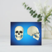 Vorderansicht und Seitenansicht des menschlichen S Postkarte (Stehend Vorderseite)