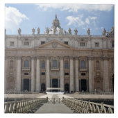 Vorderansicht von St Peter Basilika, der Vatikan Fliese (Vorderseite)