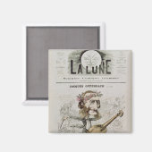 Vordere Abdeckung von "La Lune" Magnet (Vorderseite/Rückseite)