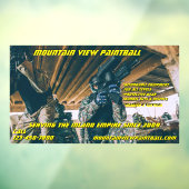 Vordere Ausrüstung für Paintball-Ladengetriebegerä Fensteraufkleber (Blatt 3)