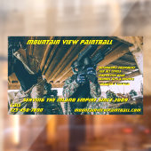 Vordere Ausrüstung für Paintball-Ladengetriebegerä Fensteraufkleber (Blatt 2)