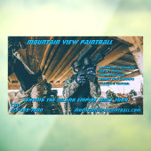 Vordere Ausrüstung für Paintball-Ladengetriebegerä Fensteraufkleber (Blatt 3)