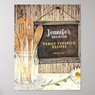 Vordere Beilage für einen benutzerdefinierten Reci Poster