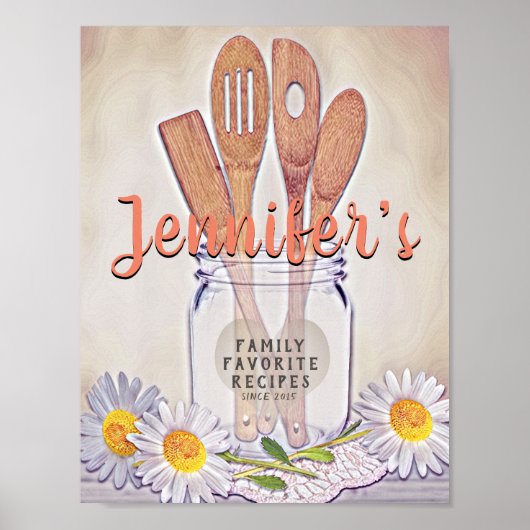 Vordere Beilage für einen benutzerdefinierten Reci Poster (Vorne)