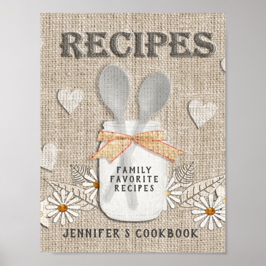 Vordere Beilage für einen benutzerdefinierten Reci Poster (Vorne)