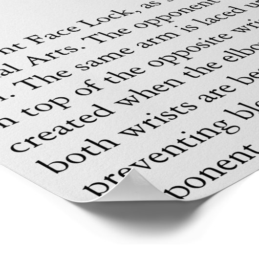 Vordere Feststelltaste oder Vorderschloss Poster (Ecke)