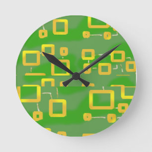 Vordere geometrische Wandleuchte Runde Wanduhr