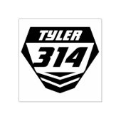 Vordere Nummernschild für Motorräder Gummistempel (Prägung)