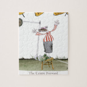 vordere rote weiße Streifen der Fußballmitte Puzzle