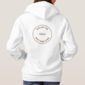Vordere Rückseite des Logos für Firmennamen Hoodie (Rückseite)