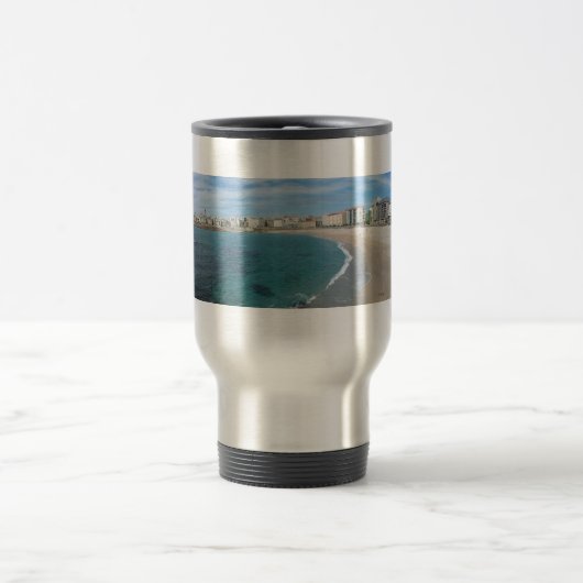 vordere Strandansicht Reisebecher (Mittel)