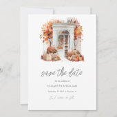 Vordere Tür Save the Date QR-Code der Hochzeit im Einladung (Vorderseite)