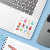 Vordere Türkleber Aufkleber (Laptop mit iPhone)