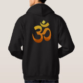 Vordere und Rückseite Design Om Mantra Symbol Männ Hoodie (Rückseite)