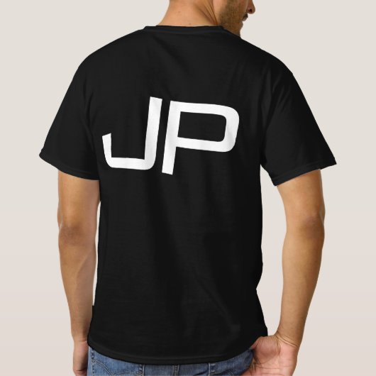 Vordere und Rückseite Drucken Sie Ihre ersten Mono T-Shirt (Rückseite)