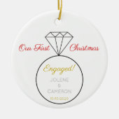 Vordere Verlobung und Rücken Keramik Ornament (Vorne)