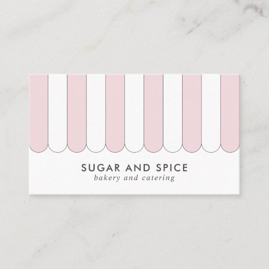 Vordere Visitenkarte im rosa Strickspeicher (Vorderseite)