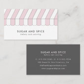 Vordere Visitenkarte im rosa Strickspeicher (Vorne/Hinten)