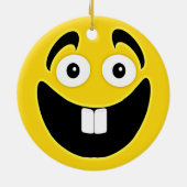 Vordere Zahn-Gesicht des Gelb-zwei Keramikornament (Hinten)