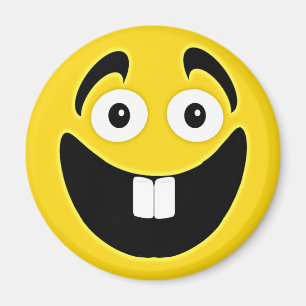 Vordere Zahn-Gesicht des Gelb-zwei Magnet