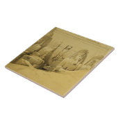 Vorderer Aufzug des großen Tempels von Aboo Simbel Fliese (Seite)