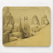 Vorderer Aufzug des großen Tempels von Aboo Simbel Mousepad (Vorne)